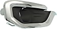 Front, Passenger Side Fog Light Trim, Black, With Bright Chrome Molding