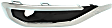 Front, Passenger Side Fog Light Trim, Black, With Bright Chrome Molding