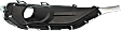 Front, Driver Side Fog Light Trim, Black, With Bright Chrome Molding