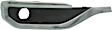 Front, Passenger Side Fog Light Trim, Black, With Smoked Chrome Molding
