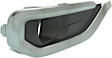 Front, Passenger Side Fog Light Trim, Black, With Smoked Chrome Molding