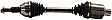 2007 GMC Acadia - Front, Passenger Side Axle Assembly, With Standard Neoprene Outboard Boot, New, 3.6L 6Cyl