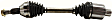 2007 GMC Acadia - Front, Passenger Side Axle Assembly, With Standard Neoprene Outboard Boot, New, 3.6L 6Cyl