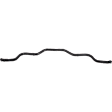 Front Sway Bar Kit, Steel, 0.98 in., Non-adjustable, Black