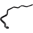 Front Sway Bar Kit, Steel, 0.98 in., Non-adjustable, Black