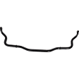Front Sway Bar Kit, Steel, 0.98 in., Non-adjustable, Black