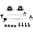 Front Sway Bar Kit, Steel, 0.98 in., Non-adjustable, Black