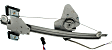 Rear, Passenger Side Power Window Regulator, With Motor