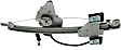 Rear, Driver Side Power Window Regulator, With Motor