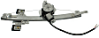 Rear, Driver Side Power Window Regulator, With Motor