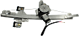 Rear, Driver Side Power Window Regulator, With Motor