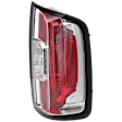 Passenger Side Tail Light, with Bulb, Halogen, Clear and Red Lens, CAPA CERTIFIED