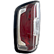 Driver Side Tail Light, with Bulb, Halogen, Clear and Red Lens