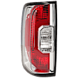 2015-2022 GMC Canyon - Driver Side Tail Light, with Bulb, Halogen, Clear and Red Lens, CAPA CERTIFIED