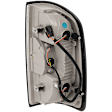 2015-2022 GMC Canyon - Driver Side Tail Light, with Bulb, Halogen, Clear and Red Lens, CAPA CERTIFIED