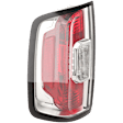 2015-2022 GMC Canyon - Driver Side Tail Light, with Bulb, Halogen, Clear and Red Lens, CAPA CERTIFIED