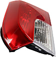 Passenger Side, Inner Tail Light, with Bulb, Halogen, Red Lens