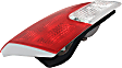 Driver Side, Inner Tail Light, with Bulb, Halogen, Red Lens