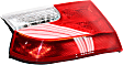 Driver Side, Inner Tail Light, with Bulb, Halogen, Red Lens
