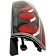 Driver Side Tail Light, with Bulb, Halogen, Red Lens