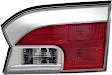 Passenger Side, Inner Tail Light, with Bulb, Halogen, Clear and Red Lens, Denali Model
