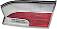 Passenger Side, Inner Tail Light, with Bulb, Halogen, Clear and Red Lens, Denali Model