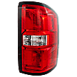 Passenger Side Tail Light, with Bulb, Halogen, Clear and Red Lens