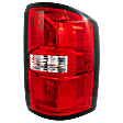 Passenger Side Tail Light, with Bulb, Halogen, Clear and Red Lens