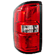 Driver Side Tail Light, with Bulb, Halogen, Clear and Red Lens