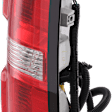 Driver Side Tail Light, with Bulb, Halogen, Clear and Red Lens, CAPA Certified
