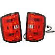 Rear, Driver and Passenger Side Halogen Tail Light, Without bulb(s), OE Replacement