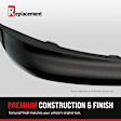 Rear, Center Bumper Trim, Black