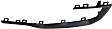Rear, Passenger Side Bumper Trim, Textured Black