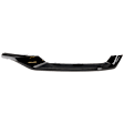Rear, Passenger Side Bumper Trim, Black, Single Exhaust
