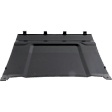 Rear Hitch Cover, Black, Plastic, For Models with Dual Exhaust
