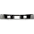 Front Bumper, Chrome, With Tow Hook Hole, Without Mounting Brackets, Base Model