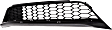 Front Bumper Grille, Textured Black, Sedan, Except Hybrid, For Models Without Collision Warning System