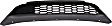 Front Bumper Grille, Textured Black, Sedan, Except Hybrid, For Models Without Collision Warning System