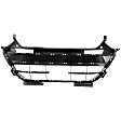 Lower Bumper Grille, Painted Black CAPA Certified