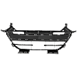Lower Bumper Grille, Painted Black CAPA Certified
