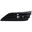 Front, Passenger Side, Outer Bumper Grille, Textured Black, Side Bumper Grille, with Parking Aid Sensor Holes, Elite/Touring Models