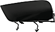 Front, Driver Side Bumper Filler, Black