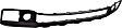 2017 Honda Ridgeline - Front, Center Bumper Trim, For Models Without Fog Light Holes, Textured Black