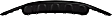 2017 Honda Ridgeline - Front, Center Bumper Trim, For Models Without Fog Light Holes, Textured Black
