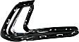 Front, Passenger Side Bumper Trim, Primed, Driving Lamp Trim, With Chrome Molding