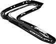 Front, Passenger Side Bumper Trim, Primed, Driving Lamp Trim, With Chrome Molding