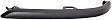 Front, Driver Side Bumper Trim, Textured Black
