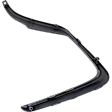 Front, Driver Side, Outer Bumper Trim, Gray, CAPA Certified
