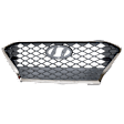 Grille, Painted Silver Shell with Black Insert, 4 Cyl., 1.6L Engine