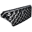 Grille Assembly, Painted Black Shell with Textured Dark Gray Insert, CAPA CERTIFIED